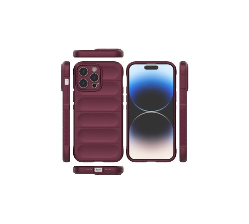 iPhone 14 Pro Max Kılıf Optimum Silikon - Bordo iPhone 14 Pro Max Kılıf Optimum Silikon - Bordo