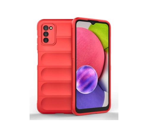 Samsung Galaxy A03S Kılıf Optimum Silikon - Kırmızı Samsung Galaxy A03S Kılıf Optimum Silikon - Kırmızı