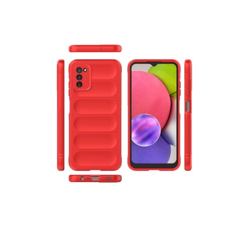 Samsung Galaxy A03S Kılıf Optimum Silikon - Kırmızı Samsung Galaxy A03S Kılıf Optimum Silikon - Kırmızı