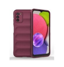 Samsung Galaxy A03S Kılıf Optimum Silikon - Bordo