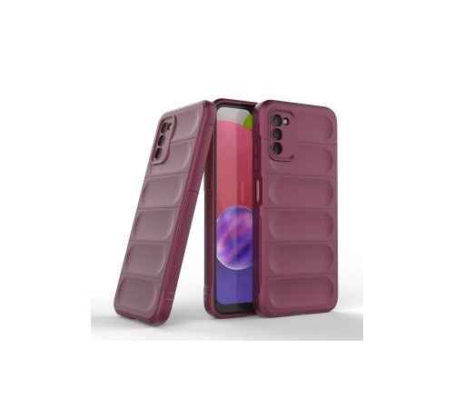 Samsung Galaxy A03S Kılıf Optimum Silikon - Bordo
