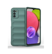 Samsung Galaxy A03S Kılıf Optimum Silikon - Koyu Yeşil