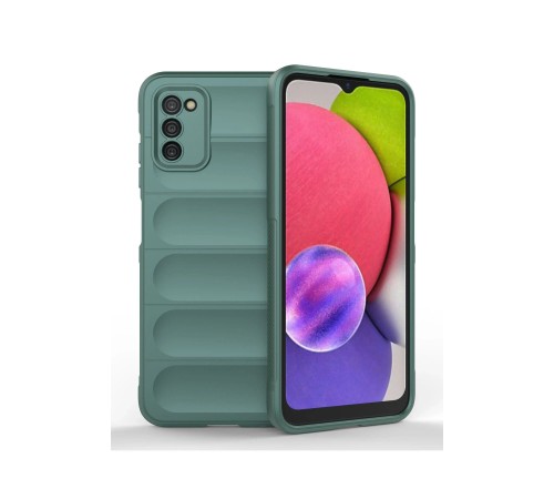 Samsung Galaxy A03S Kılıf Optimum Silikon - Koyu Yeşil Samsung Galaxy A03S Kılıf Optimum Silikon - Koyu Yeşil