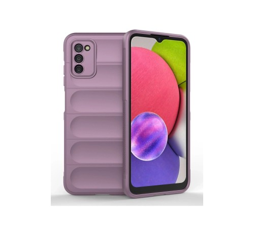 Samsung Galaxy A03S Kılıf Optimum Silikon - Mor Samsung Galaxy A03S Kılıf Optimum Silikon - Mor