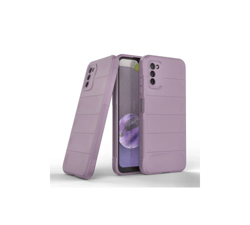Samsung Galaxy A03S Kılıf Optimum Silikon - Mor Samsung Galaxy A03S Kılıf Optimum Silikon - Mor