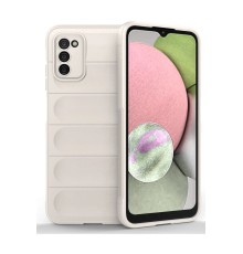 Samsung Galaxy A03S Kılıf Optimum Silikon - Krem