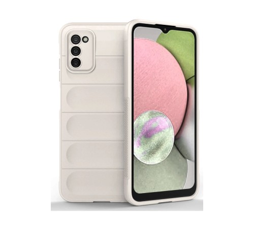 Samsung Galaxy A03S Kılıf Optimum Silikon - Krem Samsung Galaxy A03S Kılıf Optimum Silikon - Krem