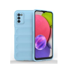 Samsung Galaxy A03S Kılıf Optimum Silikon - Sky Blue