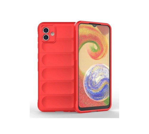 Samsung Galaxy A04 Kılıf Optimum Silikon - Kırmızı