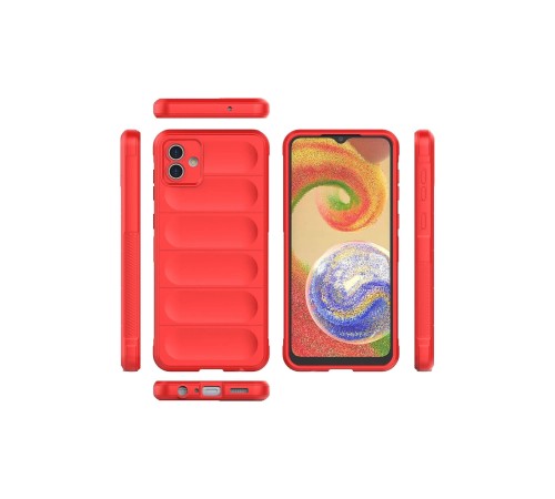 Samsung Galaxy A04 Kılıf Optimum Silikon - Kırmızı
