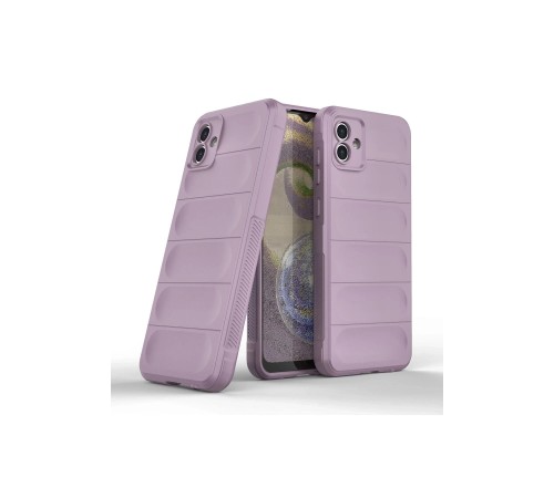Samsung Galaxy A04 Kılıf Optimum Silikon - Mor Samsung Galaxy A04 Kılıf Optimum Silikon - Mor
