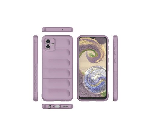 Samsung Galaxy A04 Kılıf Optimum Silikon - Mor Samsung Galaxy A04 Kılıf Optimum Silikon - Mor