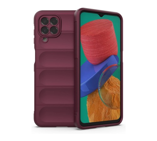 Samsung Galaxy M33 Kılıf Optimum Silikon - Bordo Samsung Galaxy M33 Kılıf Optimum Silikon - Bordo