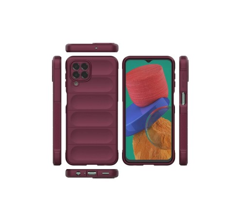Samsung Galaxy M33 Kılıf Optimum Silikon - Bordo Samsung Galaxy M33 Kılıf Optimum Silikon - Bordo