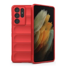 Samsung Galaxy S21 Ultra Kılıf Optimum Silikon - Kırmızı