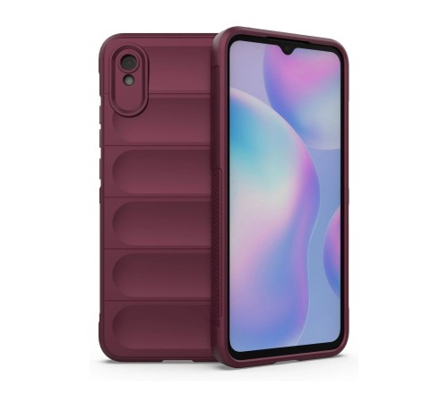 Xiaomi Redmi 9A Kılıf Optimum Silikon - Bordo Xiaomi Redmi 9A Kılıf Optimum Silikon - Bordo