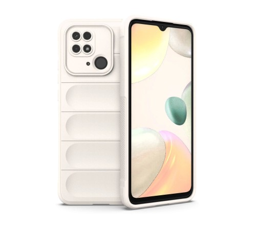 Xiaomi Redmi 10C Kılıf Optimum Silikon - Krem Xiaomi Redmi 10C Kılıf Optimum Silikon - Krem