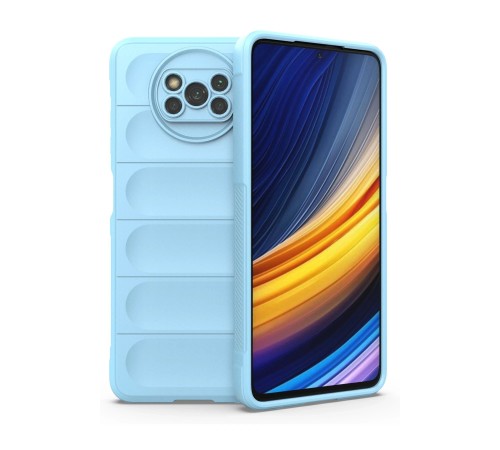 Xiaomi Pocophone X3 Kılıf Optimum Silikon - Sky Blue Xiaomi Pocophone X3 Kılıf Optimum Silikon - Sky Blue