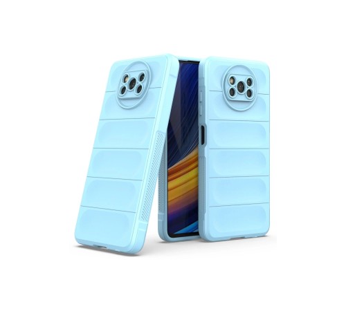 Xiaomi Pocophone X3 Kılıf Optimum Silikon - Sky Blue Xiaomi Pocophone X3 Kılıf Optimum Silikon - Sky Blue