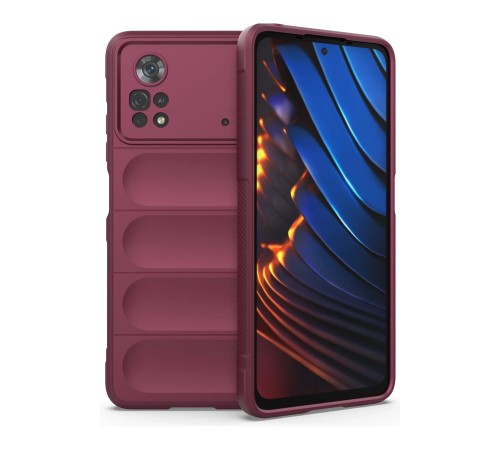 Xiaomi Poco X4 Pro 5G Kılıf Optimum Silikon - Bordo
