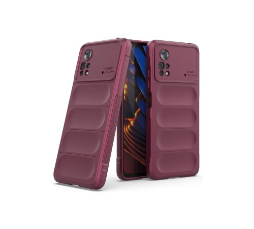 Xiaomi Poco X4 Pro 5G Kılıf Optimum Silikon - Bordo