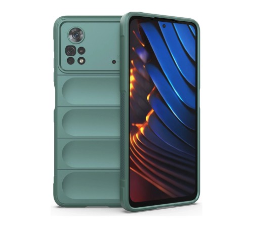 Xiaomi Poco X4 Pro 5G Kılıf Optimum Silikon - Koyu Yeşil