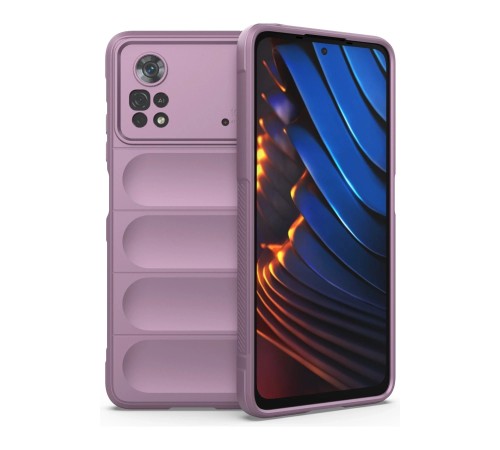Xiaomi Poco X4 Pro 5G Kılıf Optimum Silikon - Mor Xiaomi Poco X4 Pro 5G Kılıf Optimum Silikon - Mor