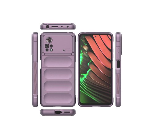 Xiaomi Poco X4 Pro 5G Kılıf Optimum Silikon - Mor Xiaomi Poco X4 Pro 5G Kılıf Optimum Silikon - Mor