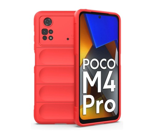 Xiaomi Poco M4 Pro 4G Kılıf Optimum Silikon - Kırmızı Xiaomi Poco M4 Pro 4G Kılıf Optimum Silikon - Kırmızı