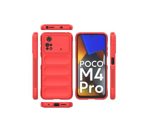 Xiaomi Poco M4 Pro 4G Kılıf Optimum Silikon - Kırmızı Xiaomi Poco M4 Pro 4G Kılıf Optimum Silikon - Kırmızı