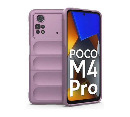 Xiaomi Poco M4 Pro 4G Kılıf Optimum Silikon - Mor Xiaomi Poco M4 Pro 4G Kılıf Optimum Silikon - Mor