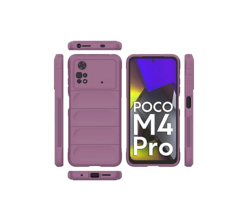 Xiaomi Poco M4 Pro 4G Kılıf Optimum Silikon - Mor Xiaomi Poco M4 Pro 4G Kılıf Optimum Silikon - Mor