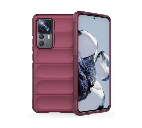 Xiaomi Mi 12T Pro Kılıf Optimum Silikon - Bordo Xiaomi Mi 12T Pro Kılıf Optimum Silikon - Bordo