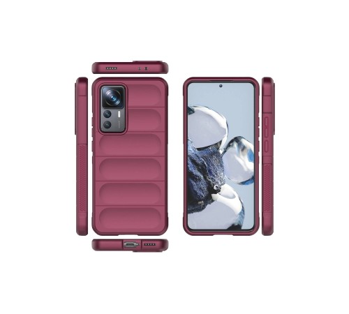 Xiaomi Mi 12T Pro Kılıf Optimum Silikon - Bordo Xiaomi Mi 12T Pro Kılıf Optimum Silikon - Bordo