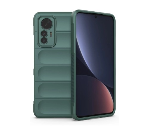 Xiaomi Mi 12 Lite Kılıf Optimum Silikon - Koyu Yeşil Xiaomi Mi 12 Lite Kılıf Optimum Silikon - Koyu Yeşil