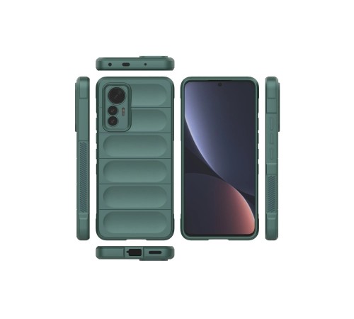 Xiaomi Mi 12 Lite Kılıf Optimum Silikon - Koyu Yeşil Xiaomi Mi 12 Lite Kılıf Optimum Silikon - Koyu Yeşil