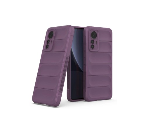 Xiaomi Mi 12 Lite Kılıf Optimum Silikon - Mor Xiaomi Mi 12 Lite Kılıf Optimum Silikon - Mor