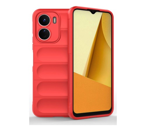 Vivo Y16 Kılıf Optimum Silikon - Kırmızı Vivo Y16 Kılıf Optimum Silikon - Kırmızı