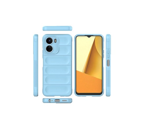Vivo Y16 Kılıf Optimum Silikon - Sky Blue Vivo Y16 Kılıf Optimum Silikon - Sky Blue