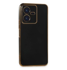 Vivo Y22 2022 Kılıf Volet Silikon - Siyah