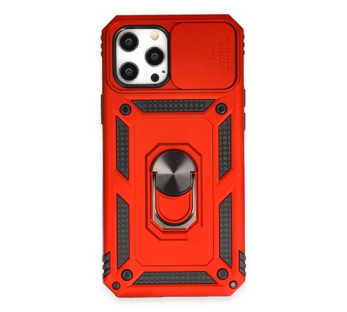 iPhone 12 Pro Max Kılıf Pars Lens Yüzüklü Silikon - Kırmızı iPhone 12 Pro Max Kılıf Pars Lens Yüzüklü Silikon - Kırmızı