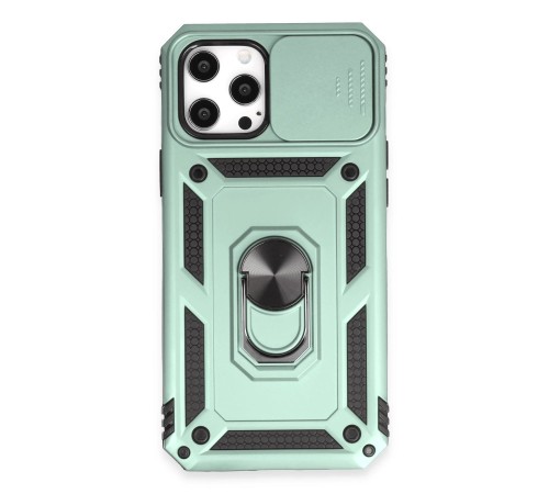 iPhone 12 Pro Max Kılıf Pars Lens Yüzüklü Silikon - Yeşil iPhone 12 Pro Max Kılıf Pars Lens Yüzüklü Silikon - Yeşil