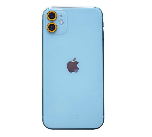 iPhone 11 Neon Fosforlu Kamera Lens - Sarı