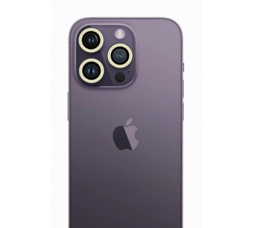 iPhone 12 Pro Neon Fosforlu Kamera Lens - Beyaz