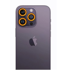 iPhone 12 Pro Neon Fosforlu Kamera Lens - Sarı