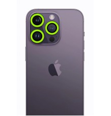 iPhone 12 Pro Max Neon Fosforlu Kamera Lens - Yeşil