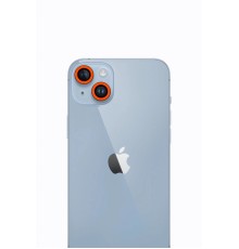 iPhone 13 Neon Fosforlu Kamera Lens - Turuncu