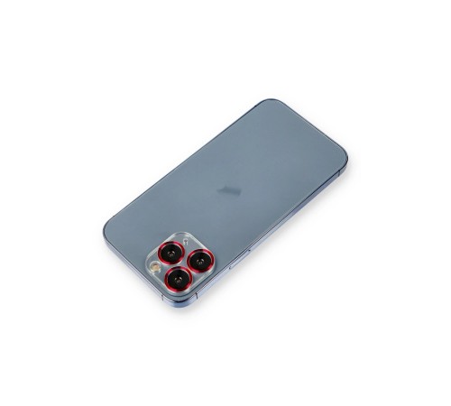 iPhone 11 Pro Metal Kamera Lens Koruma Cam - Kırmızı iPhone 11 Pro Metal Kamera Lens Koruma Cam - Kırmızı