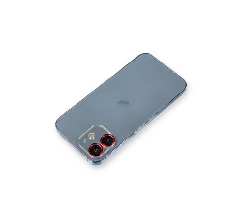 iPhone 12 Metal Kamera Lens Koruma Cam - Kırmızı iPhone 12 Metal Kamera Lens Koruma Cam - Kırmızı