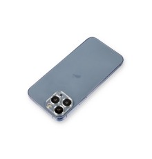 iPhone 12 Pro Max Metal Kamera Lens Koruma Cam - Gümüş